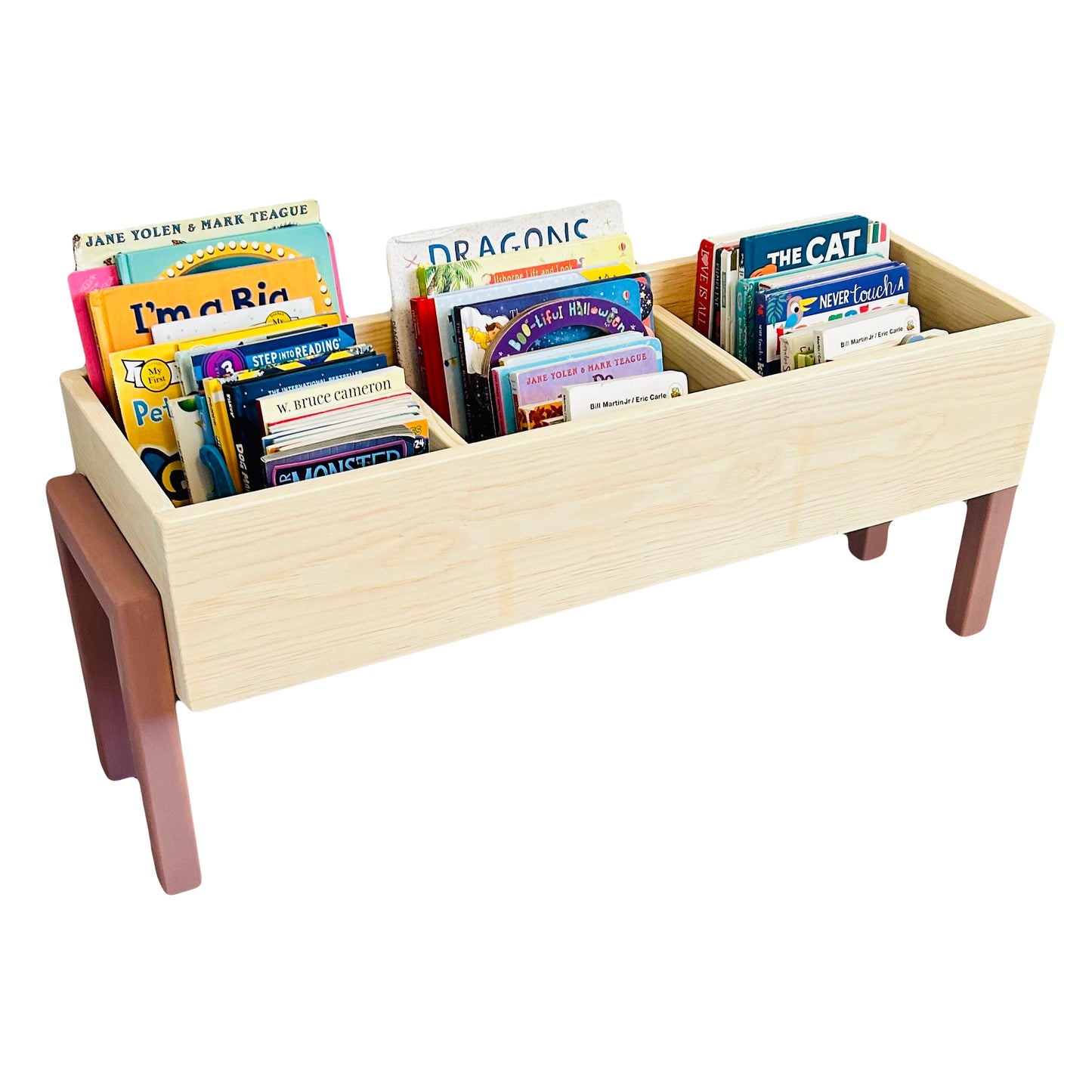 Wooden Book Bin - Large