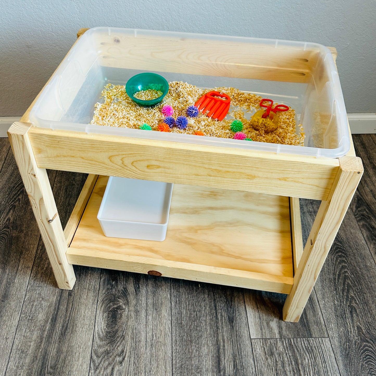Sensory & Montessori Table with Shelf- 28 qt