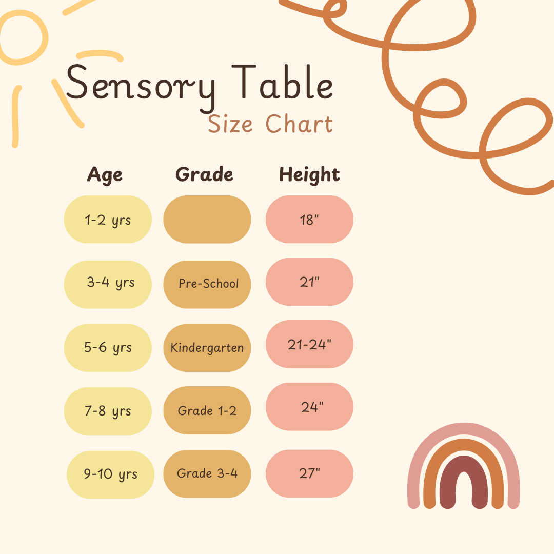 Outdoor Sensory Table with Shelf- 28 qt