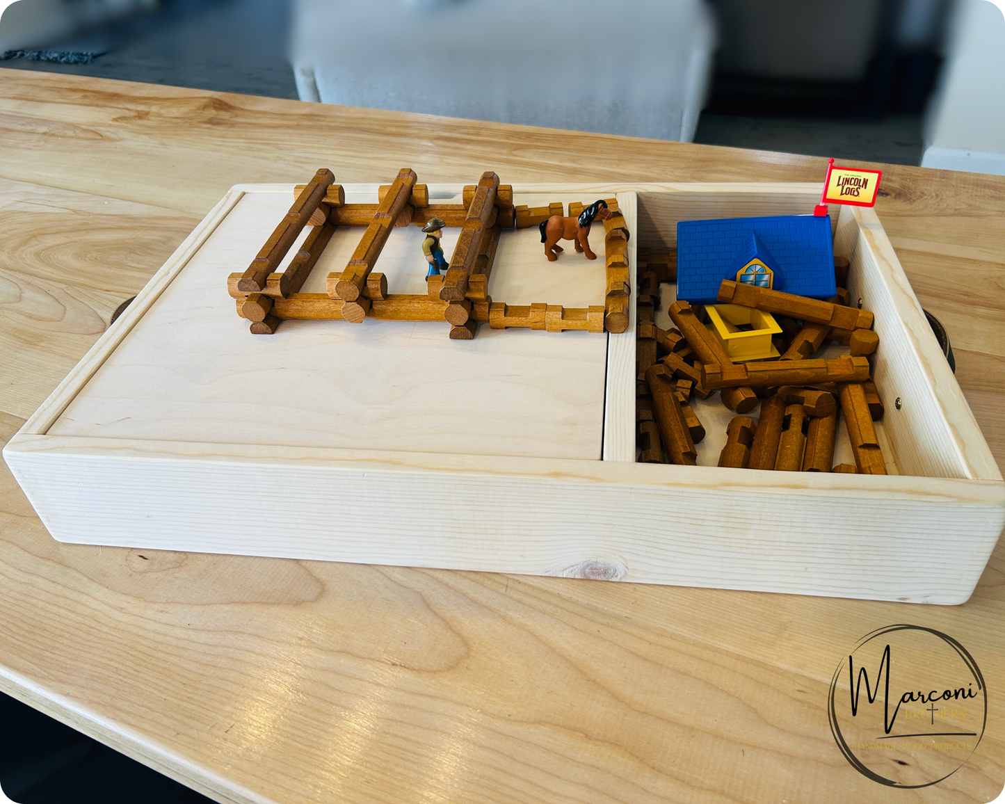Activity Tray with Storage | Arts & Crafts | Building Blocks | Magna-tiles | Classroom Tray | Gift for Kids | Birthday