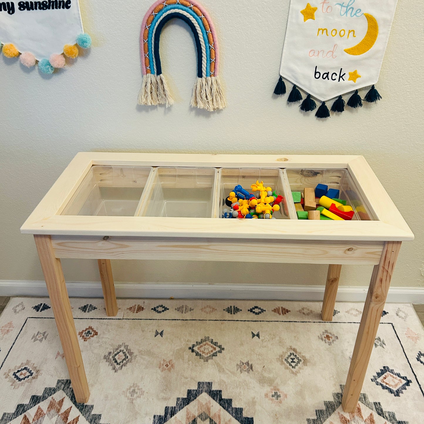 Sensory & Activity Table - 4 Bins