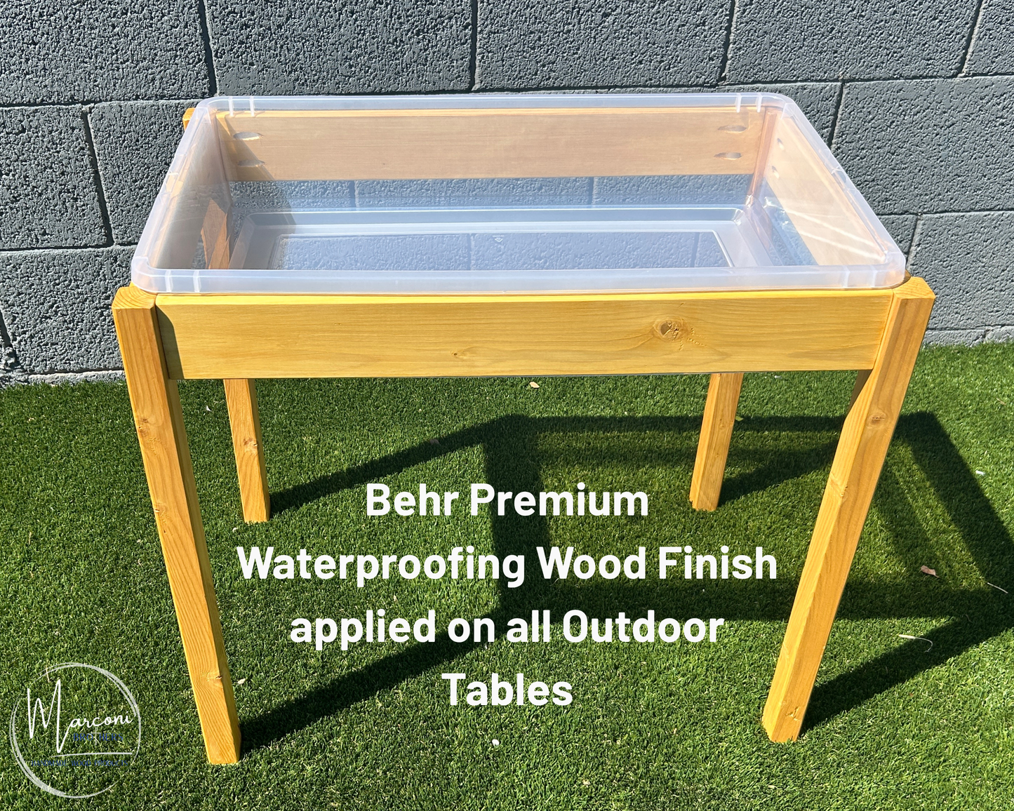 Outdoor Sand & Water Sensory Table - 41qt