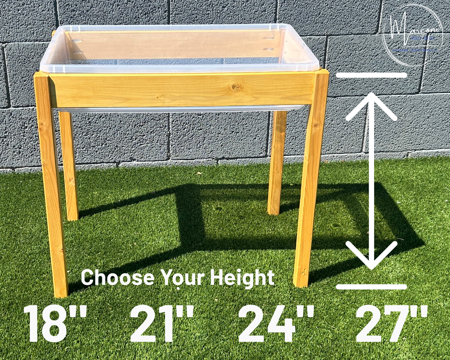 Outdoor Sand & Water Sensory Table - 41qt